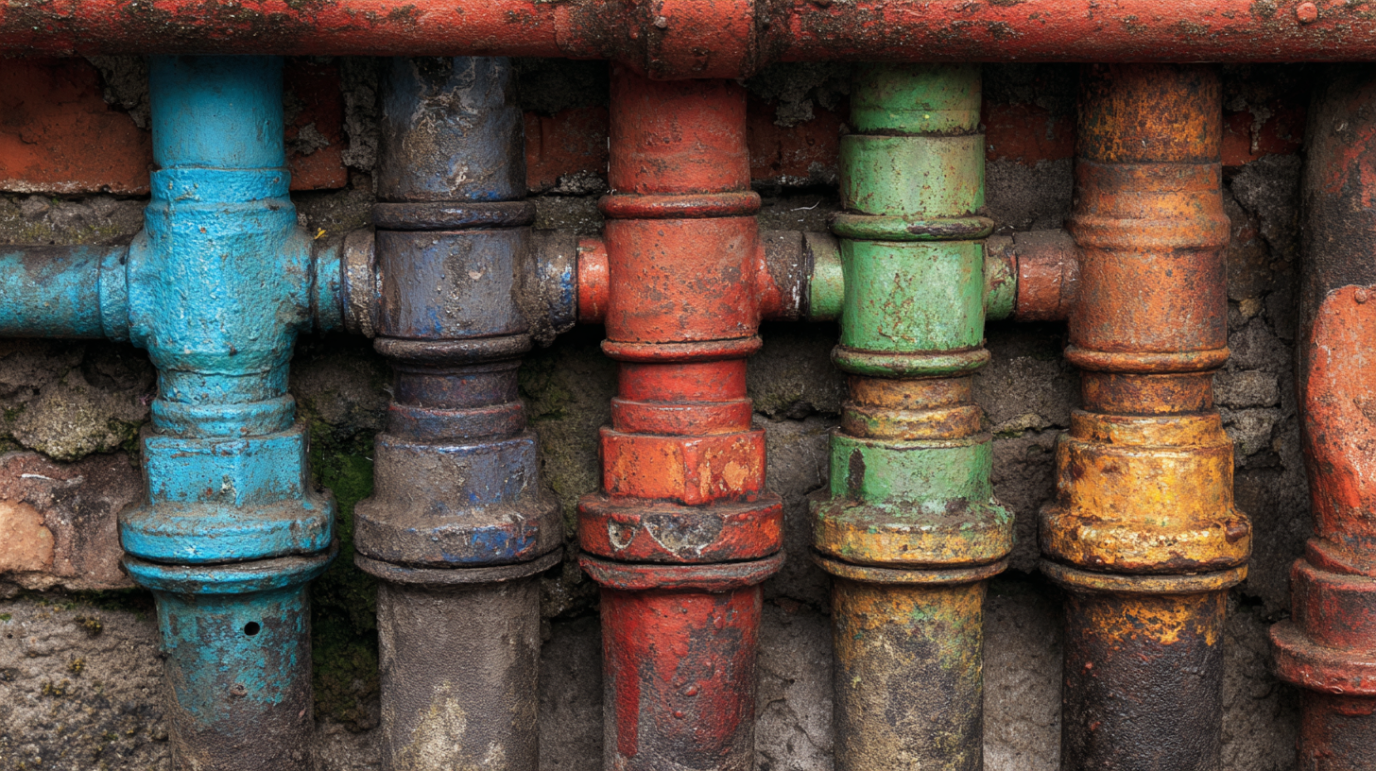 sarene vodovodne cevi