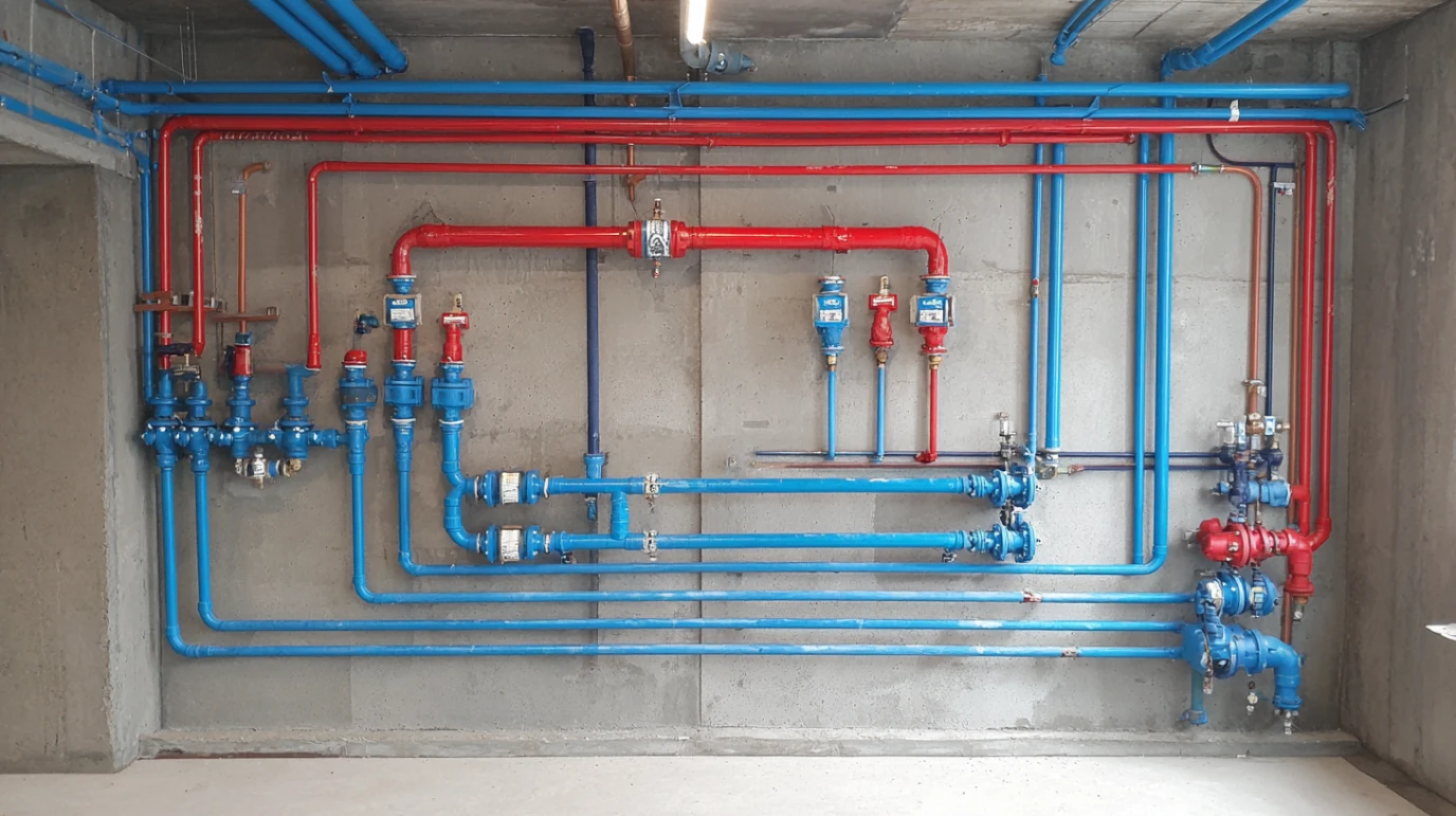 Vodovodne cevi koje su postavljene ispod kuce