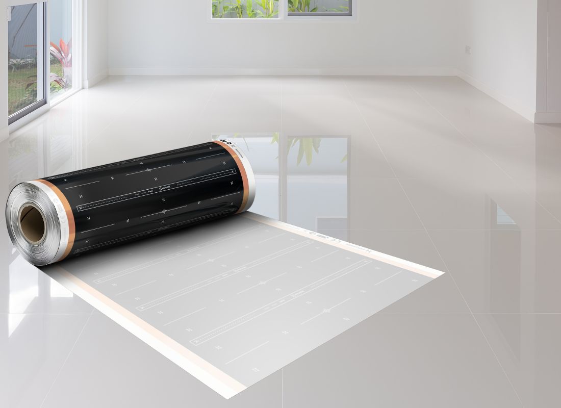 prikaz pločica u kući i grejne folije