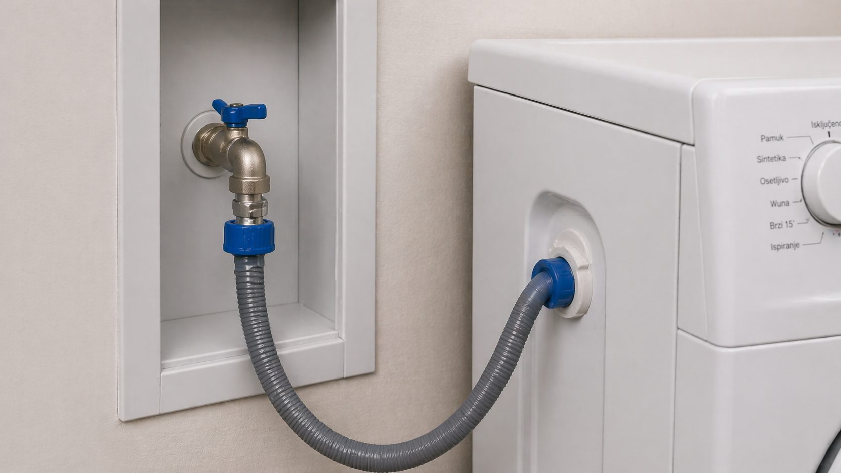 Prikljucak ves masine na vodovodni cvor